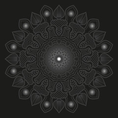 Mandala Black Template