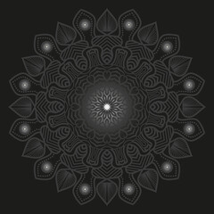 Mandala Black Template