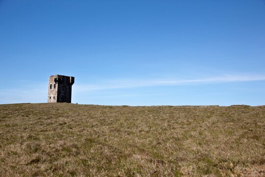 Ruins of a building on a hill, Killybegs, County Donegal, Republic of Ireland