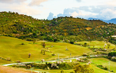 Spanish hills near Ardales, Andalusia