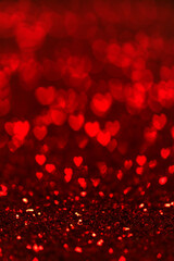 background with bokeh and hearts

