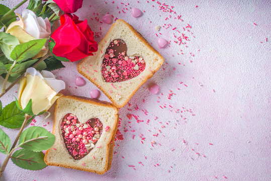 Valentine sweet sandwich