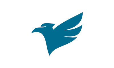 blue vector bird