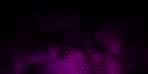 Dark Purple vector backdrop with dots.