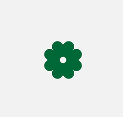clover icon. symbol of good luck