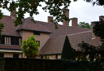 Schloss Cecilienhof im Park Neuer Garten im Herbst, Potsdam, Brandenburg