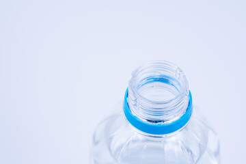 Mineral water in a plastic bottle