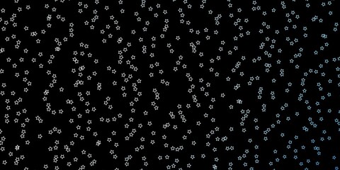 Dark BLUE vector layout with bright stars.