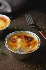 Julienne with chicken mushrooms and cream