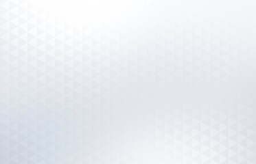 Triangles white geometric subtle background. Mosaic simple pattern. Light abstract texture.