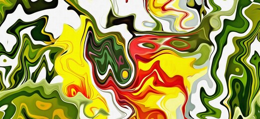 Abstract background. Psychedelic fractal, texture of brush strokes of colored paint of blurred lines and spots of different shapes and sizes