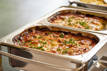 Catering Buffet mit vegetarischen Essen auf einer Veranstaltung