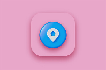 trend modern style realistic isolated map pin for decoration and covering GPS location Map pointer . Concept of navigation, transportation, delivery, global coordinate, dot, needle tip, ui and journey