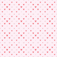 Red Pink Seamless Pattern for Valentine Background Digital Paper, Wallpaper, Scrapbooking, and Planner Covers