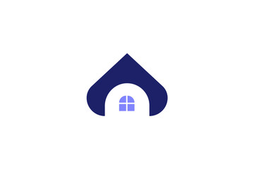 Roof house icon logo vector