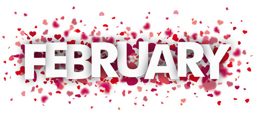 Hearts White Header February