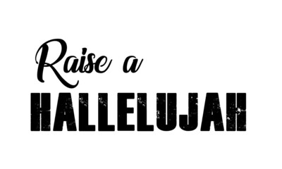 Hallelujah text Design, Typography for print or use as poster, card, Tattoo or T Shirt 
