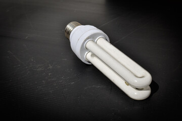 Naklejka premium led lamp on black background