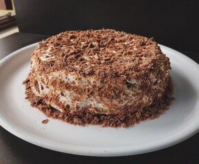 chocolate cake on a plate