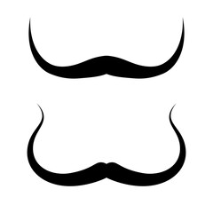Thin moustache vector icon