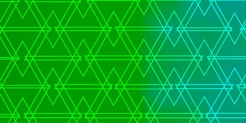 Light Green vector background with polygonal style.