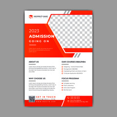 Admission Going on Modern Flyer Template for University, College and school