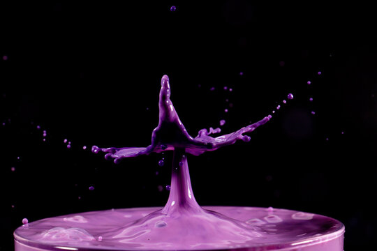 Purple Liquid Splash