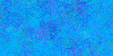 Dark Multicolor vector background with triangles.