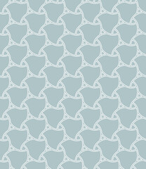 Seamless vector ornament. Modern background. Geometric modern light blue and white pattern