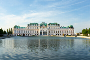 Fototapeta na wymiar Belvedere Palace in summer, Vienna, Austria
