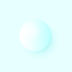 Blue french macaroon on clear background.