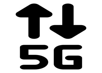 5G icon, Vector illustration icon for apps and website