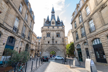 Fototapeta premium streets of bordeaux city, France