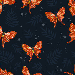 Seamless pattern of butterfly. Decoration print for surface pattern