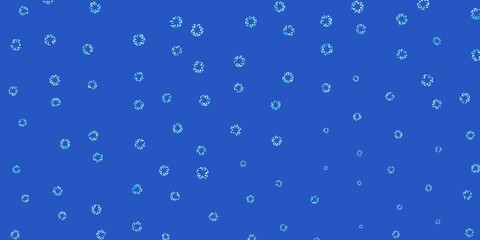 Light blue vector pattern with spheres.