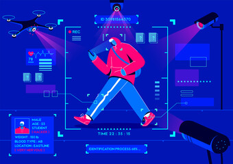 Surveillance technology and monitoring system concept