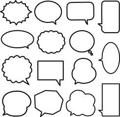 シンプルな吹き出し