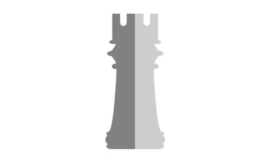 Illustration of the chess figure of the board game
