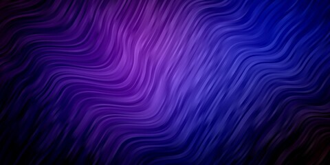 Obraz premium Dark Pink, Blue vector layout with curves.