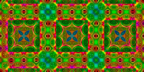 Colorful African fabric – Seamless pattern