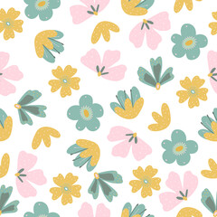 seamless pattern with flowers