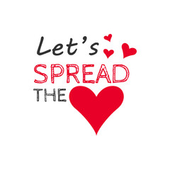Spread the love typography design