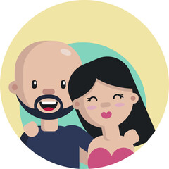 Friendship Icon. Vector Illustration