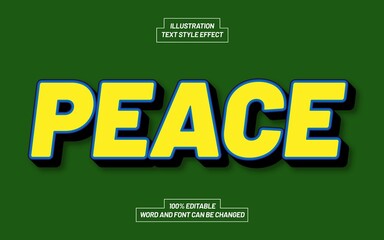 Peace Text Style Effect