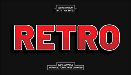 Retro Text Style Effect