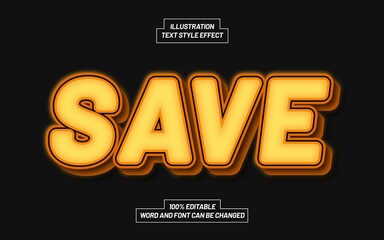 Save Text Style Effect