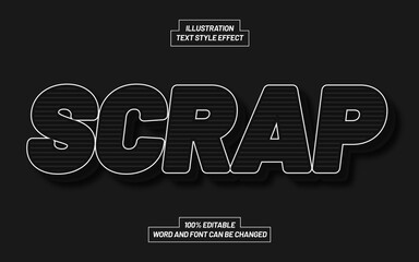 Scrap Text Style Effect