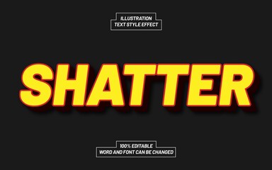 Shatter Text Style Effect