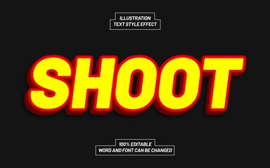 Shoot Text Style Effect