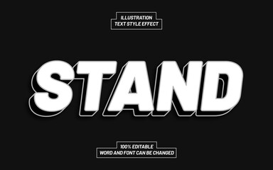 Obraz premium Stand Text Style Effect